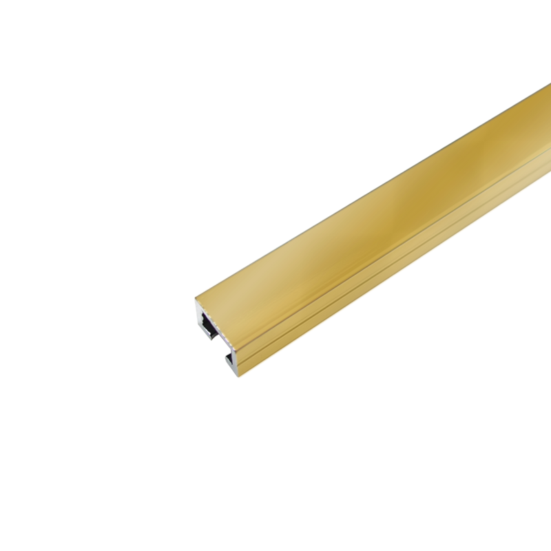 Genesis 10mm x 8mm Bright Brass Effect Aluminium Flat Line
